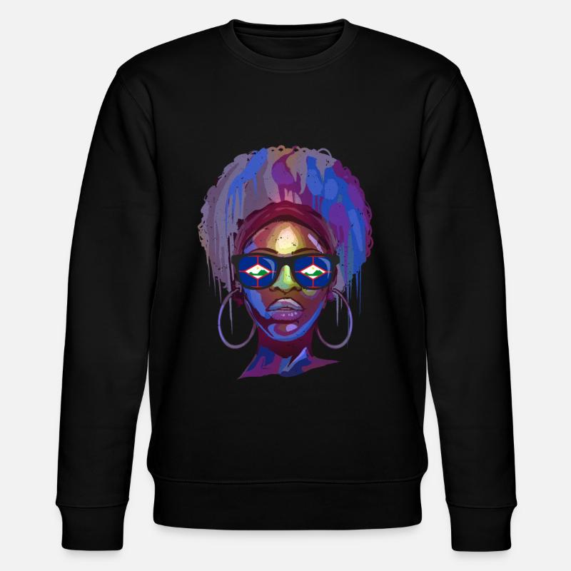 Sint Eustatius - Stanley/Stella Unisex Bio-Sweatshirt CHANGER  - Schwarz