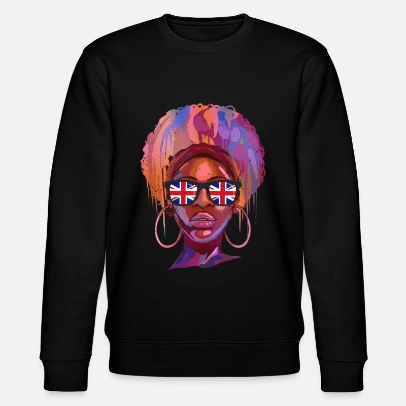 Großbritannien - Stanley/Stella Unisex Bio-Sweatshirt CHANGER  - Schwarz
