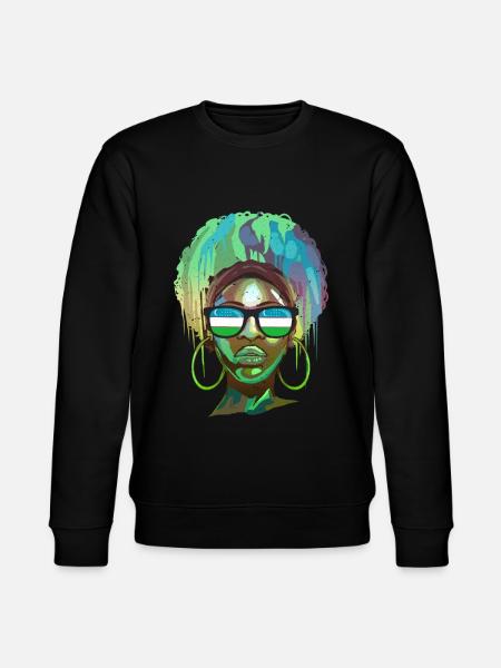 Uzbekistan - Stanley/Stella CHANGER Unisex Organic Sweatshirt - black