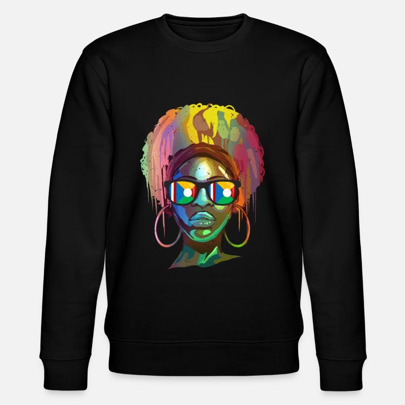 Réunion - Stanley/Stella Unisex Bio-Sweatshirt CHANGER  - Schwarz