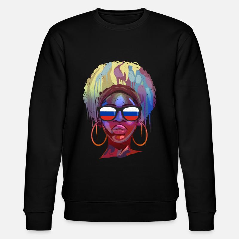 Russie - Sweat bio CHANGER Stanley/Stella Unisexe - noir