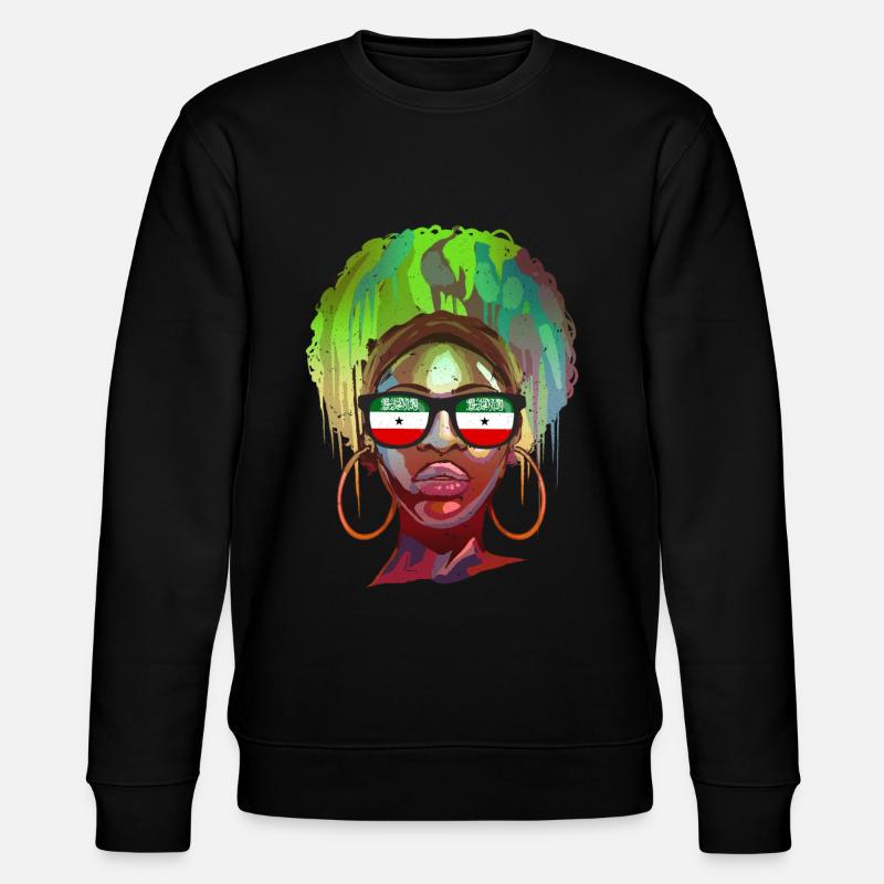 Somaliland - Stanley/Stella Unisex Bio-Sweatshirt CHANGER  - Schwarz