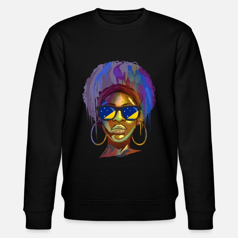Tokelau - Stanley/Stella Unisex Bio-Sweatshirt CHANGER  - Schwarz