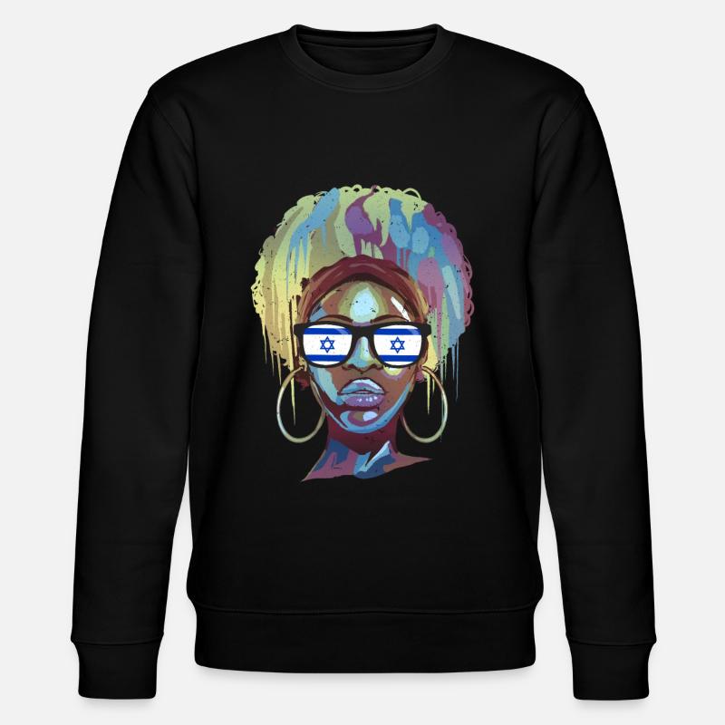Israel - Stanley/Stella Unisex Bio-Sweatshirt CHANGER  - Schwarz