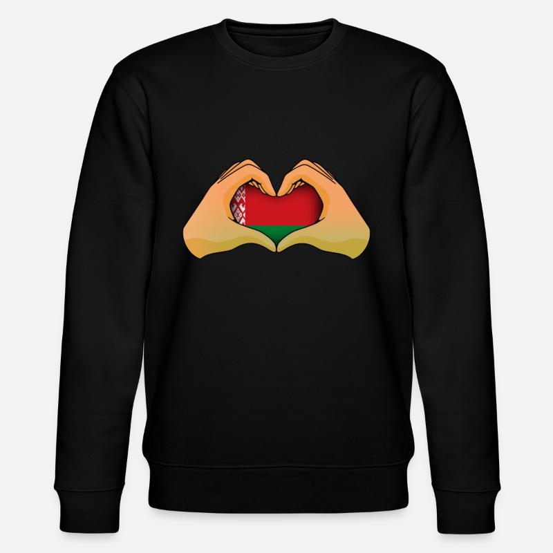 Weißrussland - Stanley/Stella Unisex Bio-Sweatshirt CHANGER  - Schwarz