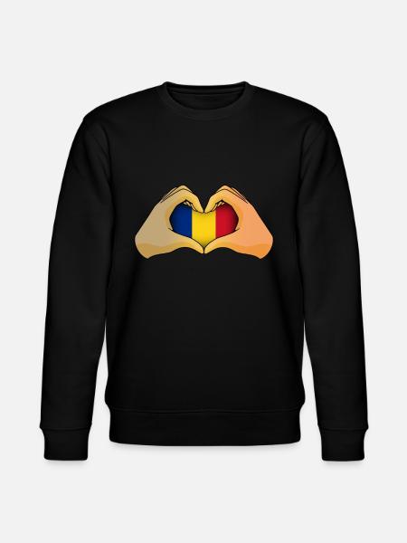 Rumänien - Stanley/Stella Unisex Bio-Sweatshirt CHANGER - Schwarz