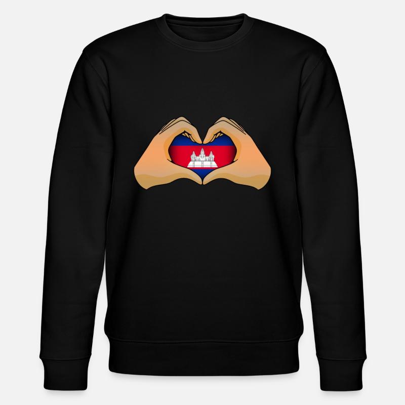 Kambodscha - Stanley/Stella Unisex Bio-Sweatshirt CHANGER  - Schwarz
