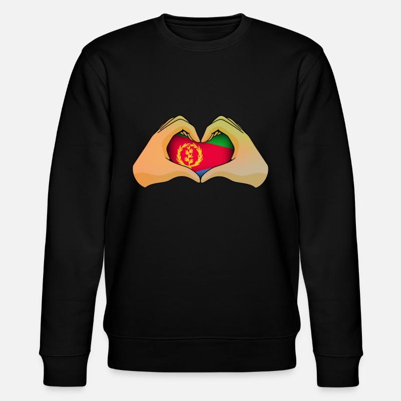 Eritrea - Stanley/Stella Unisex Bio-Sweatshirt CHANGER  - Schwarz