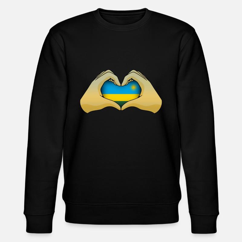 Ruanda - Stanley/Stella Unisex Bio-Sweatshirt CHANGER  - Schwarz