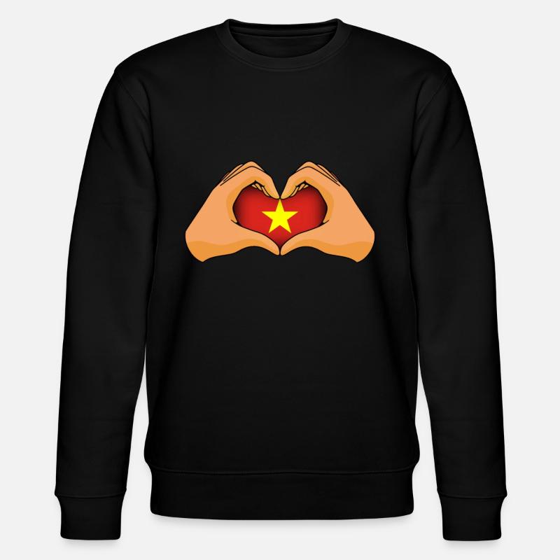 Vietnam - Stanley/Stella Unisex Bio-Sweatshirt CHANGER  - Schwarz