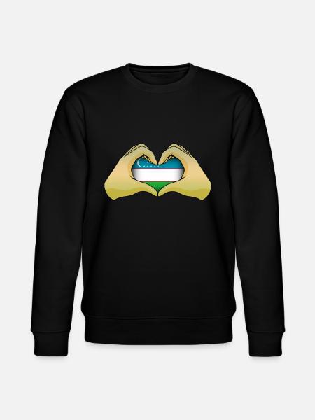 Uzbekistan - Stanley/Stella CHANGER Unisex Organic Sweatshirt - black