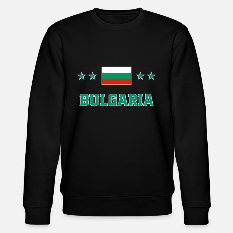 Bulgarien - Stanley/Stella Unisex Bio-Sweatshirt CHANGER - Schwarz