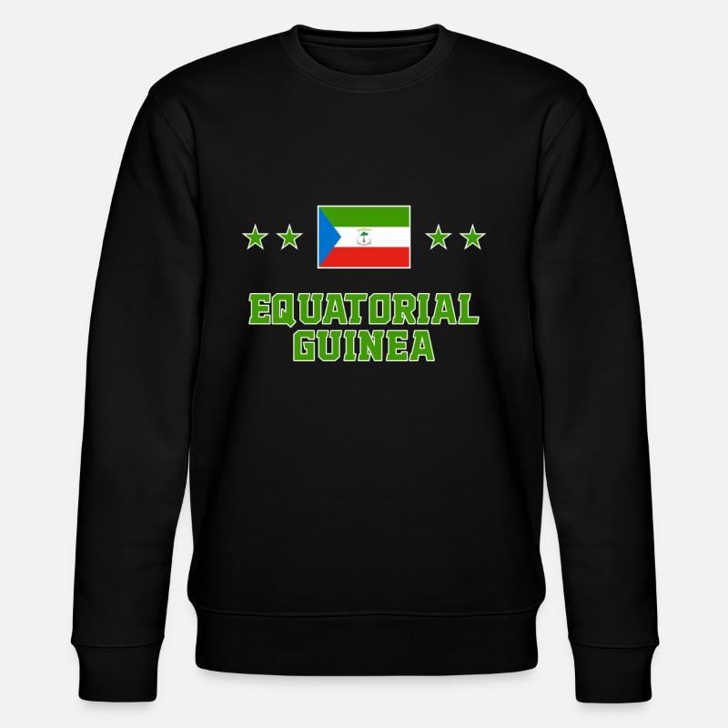 Equatorial Guinea - Stanley/Stella CHANGER Unisex Organic Sweatshirt - black