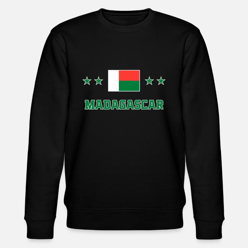 Madagaskar - Stanley/Stella Unisex Bio-Sweatshirt CHANGER  - Schwarz