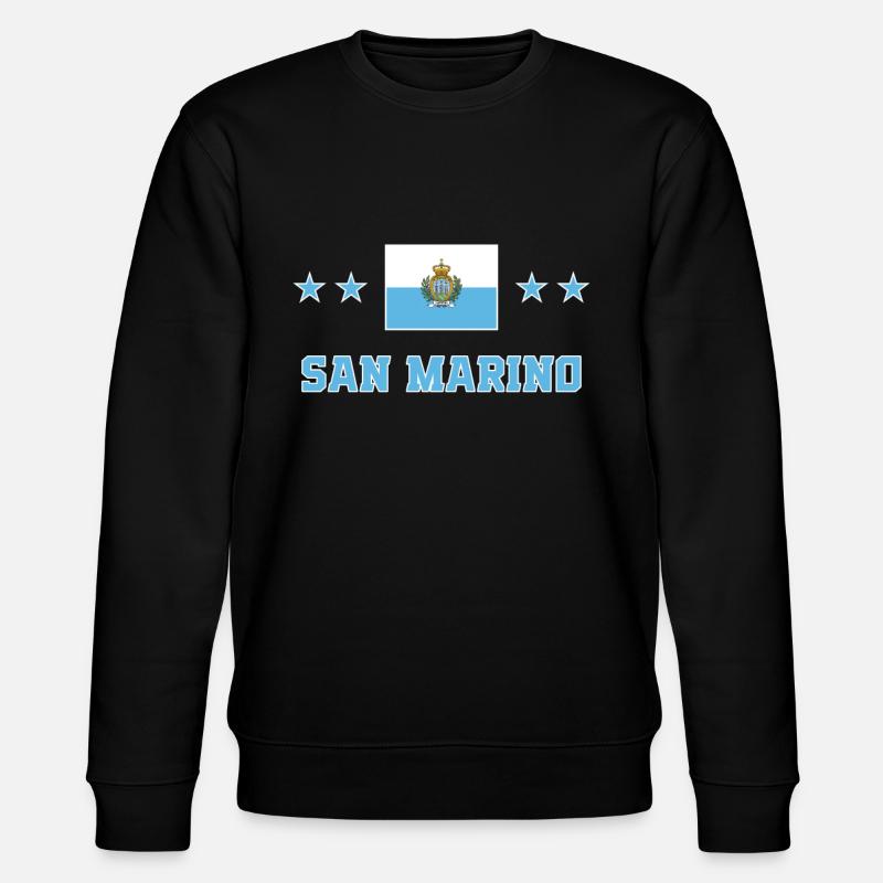 San Marino - Stanley/Stella Unisex Bio-Sweatshirt CHANGER  - Schwarz