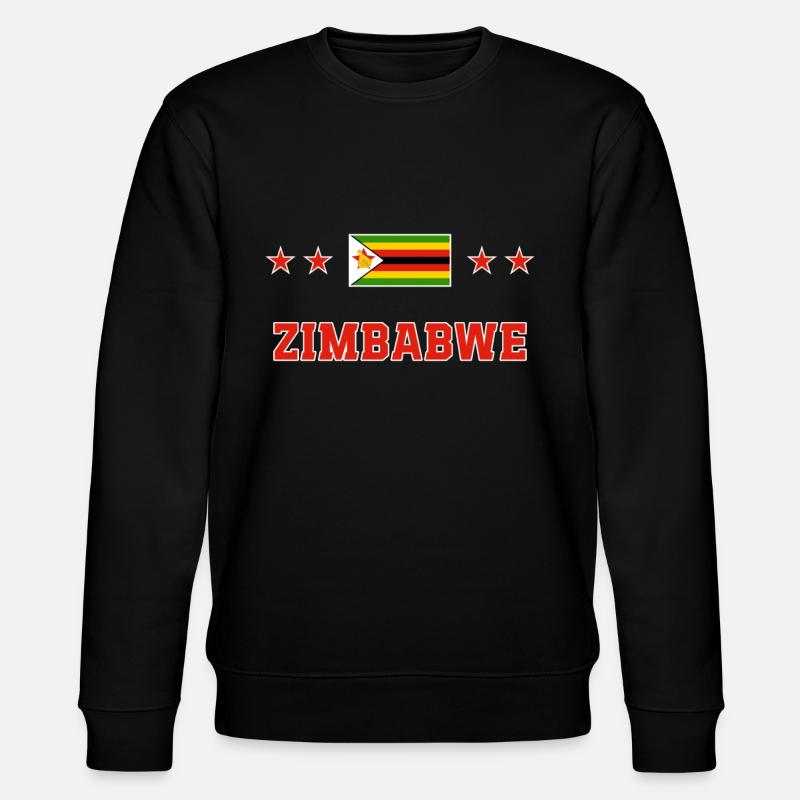 Simbabwe - Stanley/Stella Unisex Bio-Sweatshirt CHANGER  - Schwarz