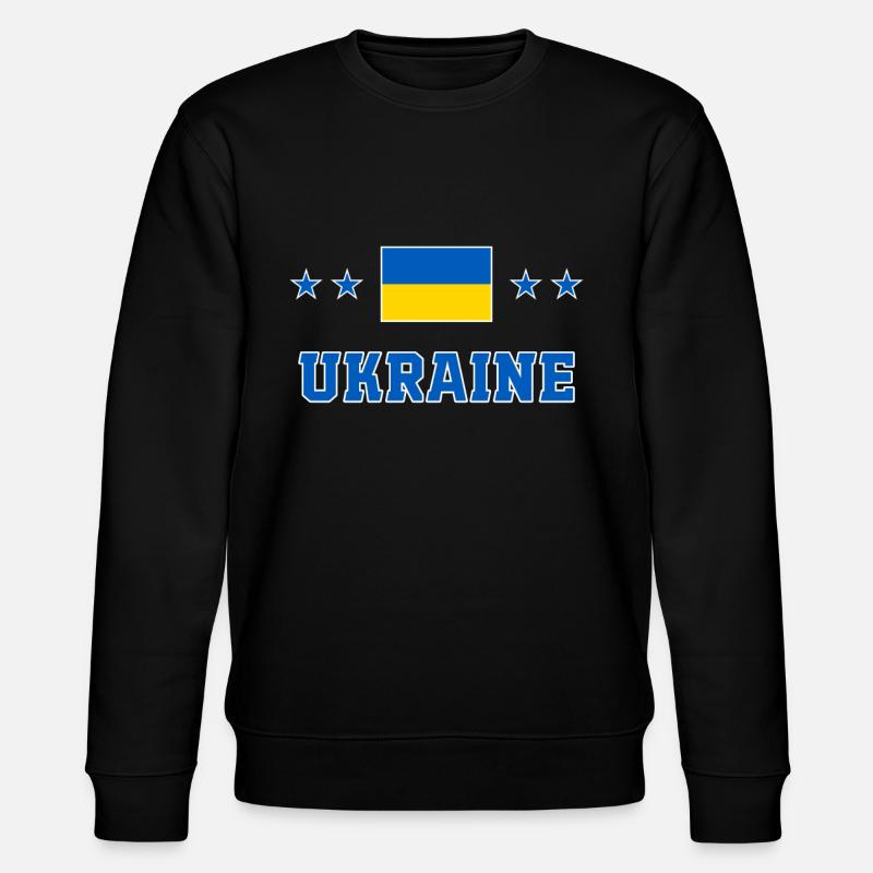 Ukraine - Stanley/Stella Unisex Bio-Sweatshirt CHANGER  - Schwarz