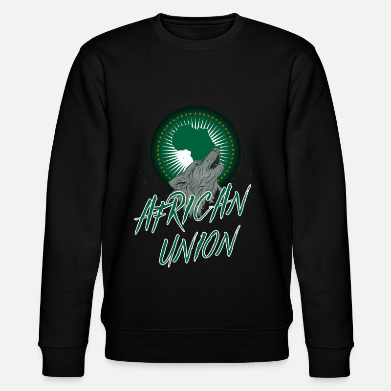 Afrikanische Union - Stanley/Stella Unisex Bio-Sweatshirt CHANGER - Schwarz