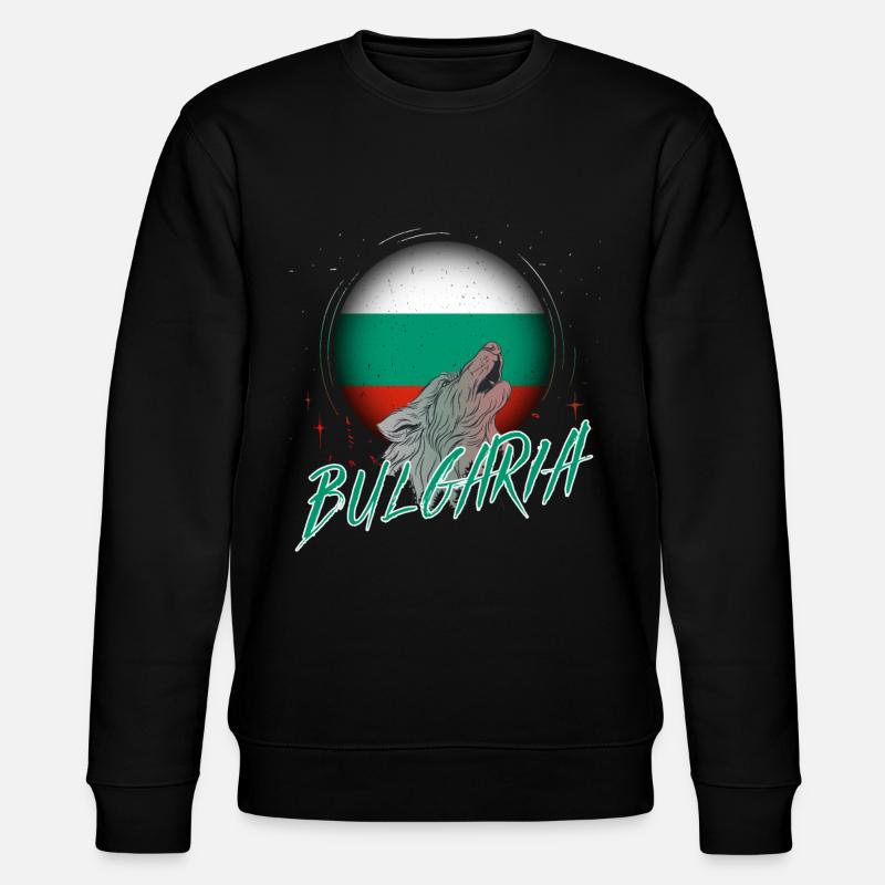 Bulgarien - Stanley/Stella Unisex Bio-Sweatshirt CHANGER  - Schwarz