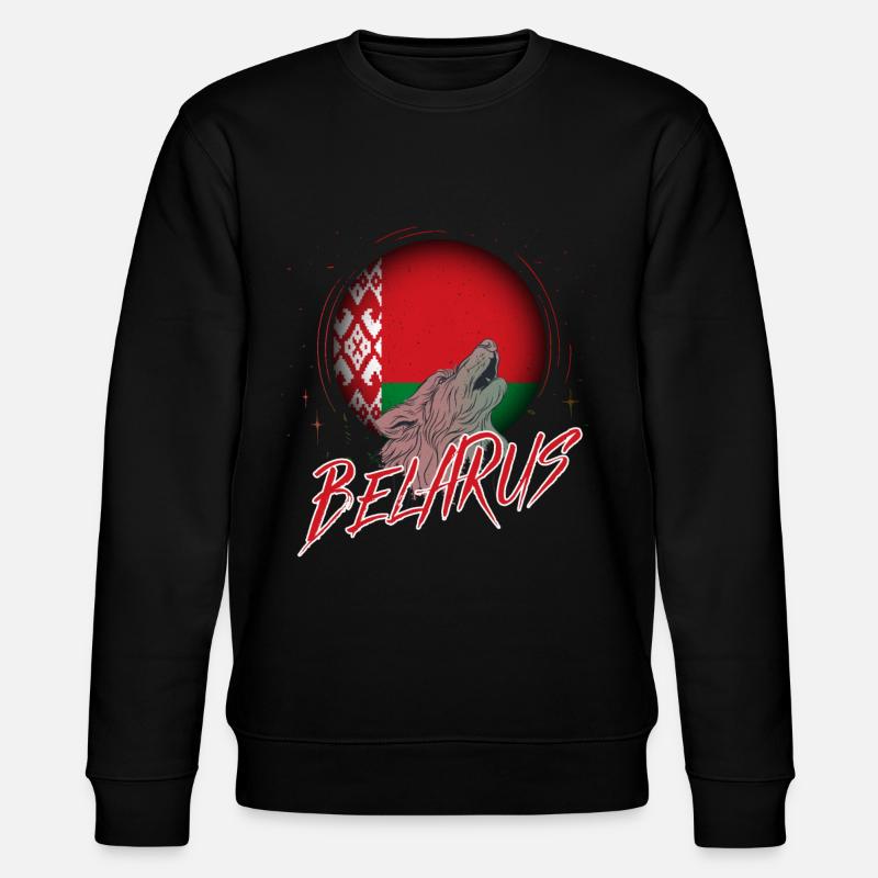 Weißrussland - Stanley/Stella Unisex Bio-Sweatshirt CHANGER  - Schwarz