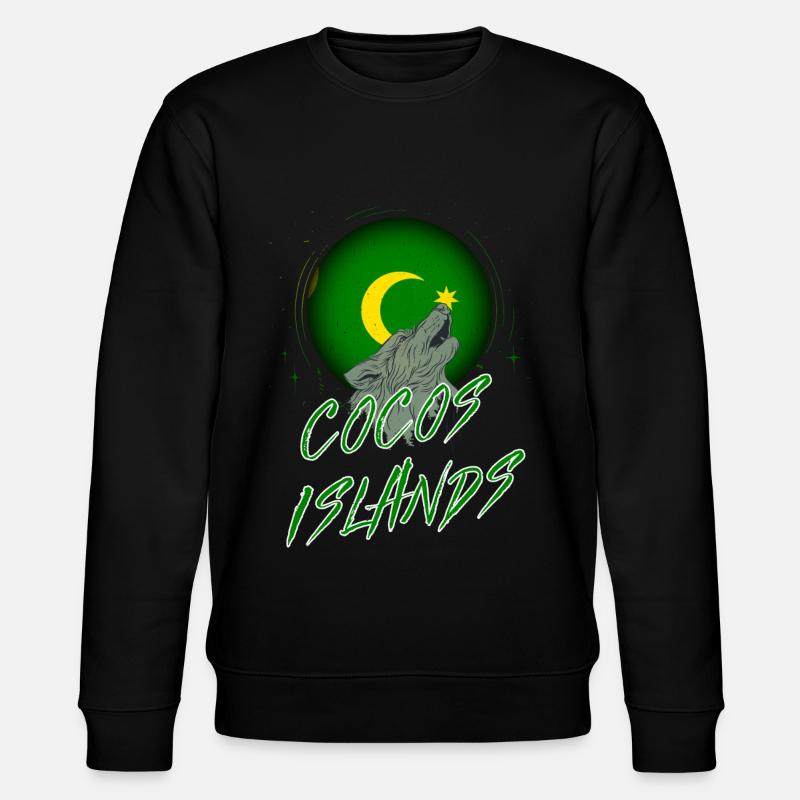 Cocos Islands - Stanley/Stella CHANGER Unisex Organic Sweatshirt - black