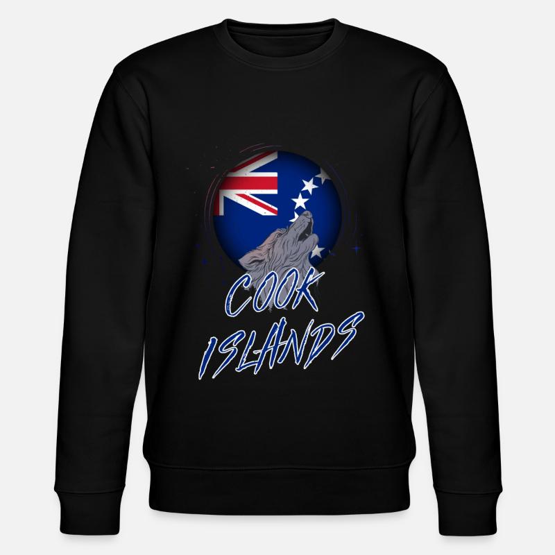 Cook Islands - Stanley/Stella CHANGER Unisex Organic Sweatshirt - black