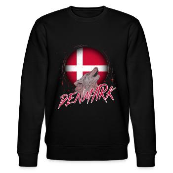 Denmark - Stanley/Stella CHANGER Unisex Organic Sweatshirt - black - Front - Nik (191cm) & Marisol (170cm)