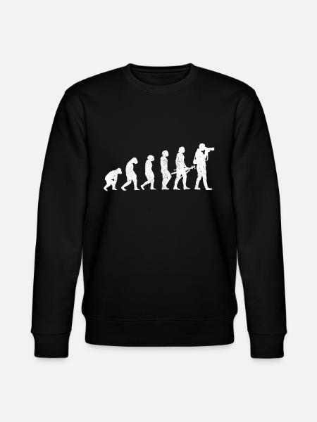 Photographer Evolution Photography Gift - Stanley/Stella CHANGER Unisex Organic Sweatshirt - black