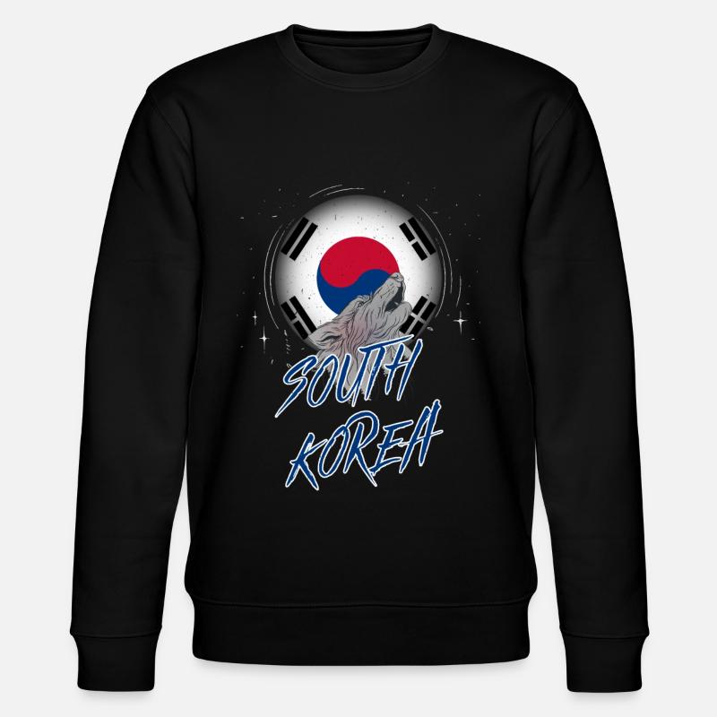 Südkorea - Stanley/Stella Unisex Bio-Sweatshirt CHANGER  - Schwarz