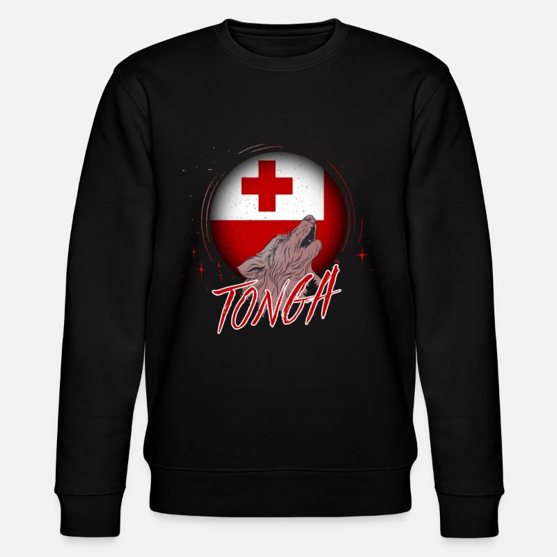 Tonga - Stanley/Stella Unisex Bio-Sweatshirt CHANGER  - Schwarz