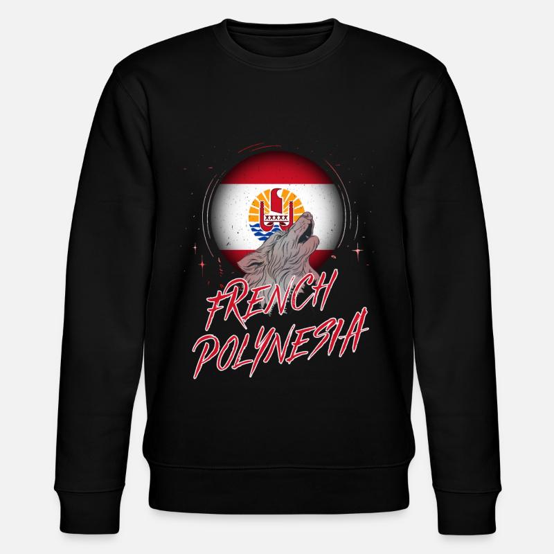 French Polynesia - Stanley/Stella CHANGER Unisex Organic Sweatshirt - black