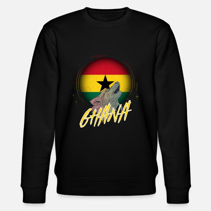 Ghana - Sweat bio CHANGER Stanley/Stella Unisexe - noir