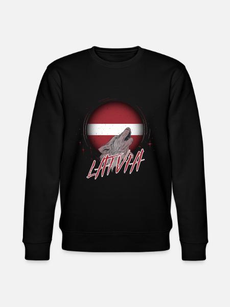 Latvia - Stanley/Stella CHANGER Unisex Organic Sweatshirt - black
