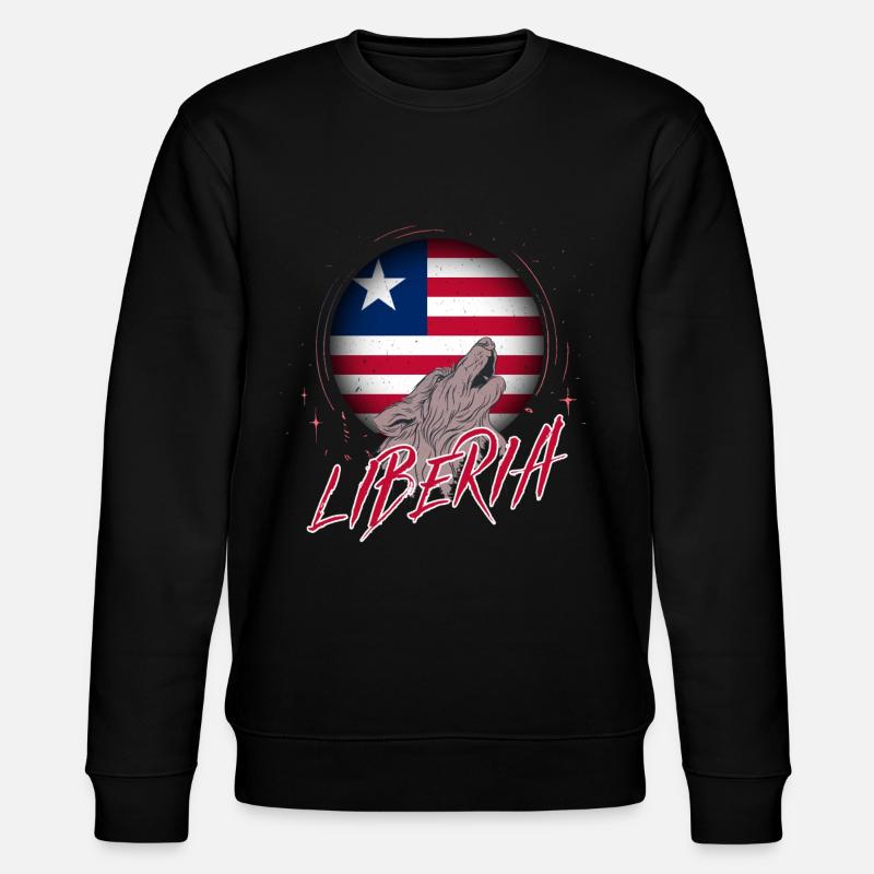 Liberia - Stanley/Stella Unisex Bio-Sweatshirt CHANGER  - Schwarz