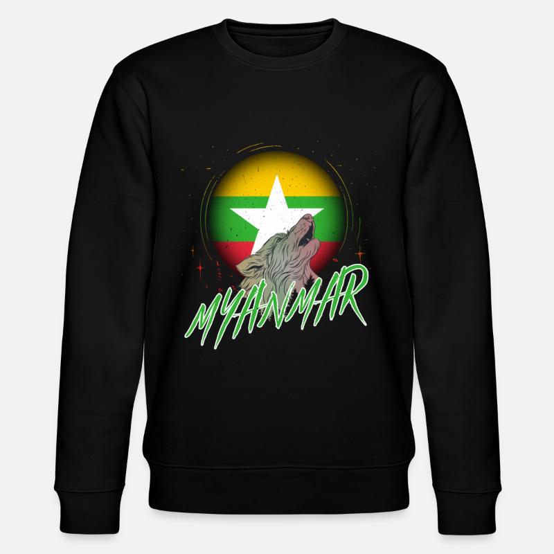 Myanmar - Stanley/Stella CHANGER Unisex Organic Sweatshirt - black