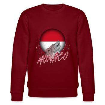 Monaco - Stanley/Stella Unisex Bio-Sweatshirt CHANGER  - Burgunderrot - Vorne - Nik (191cm) & Marisol (170cm)