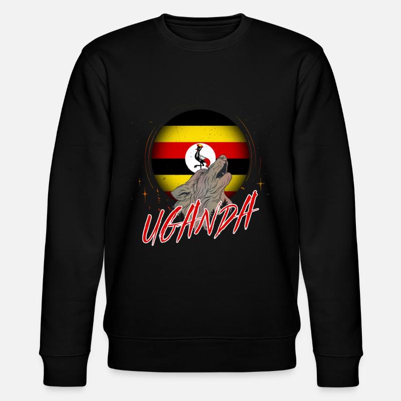 Uganda - Stanley/Stella CHANGER Unisex Organic Sweatshirt - black