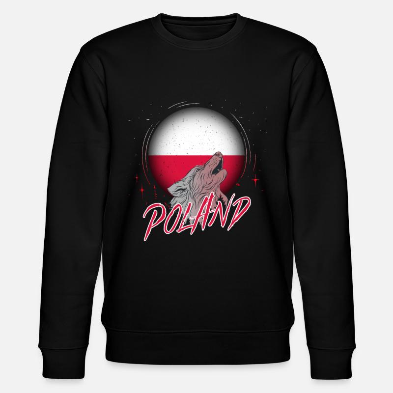Polen - Stanley/Stella Unisex Bio-Sweatshirt CHANGER  - Schwarz