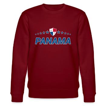 Panama - Stanley/Stella CHANGER Unisex Organic Sweatshirt - burgundy - Front - Nik (191cm) & Marisol (170cm)