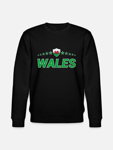 Wales - Stanley/Stella CHANGER Unisex Organic Sweatshirt - black