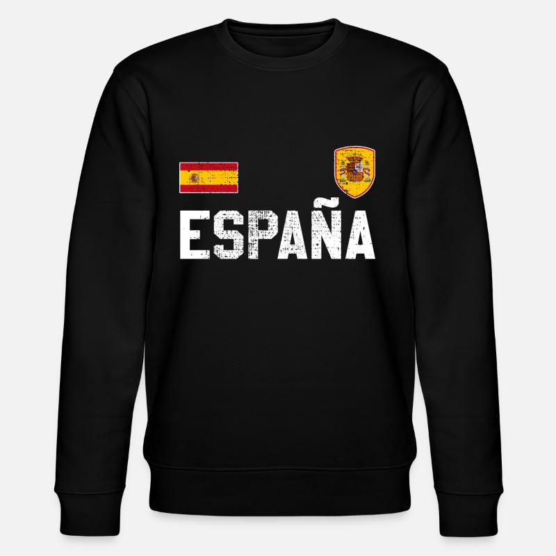 Trikot Spanien - Stanley/Stella Unisex Bio-Sweatshirt CHANGER  - Schwarz