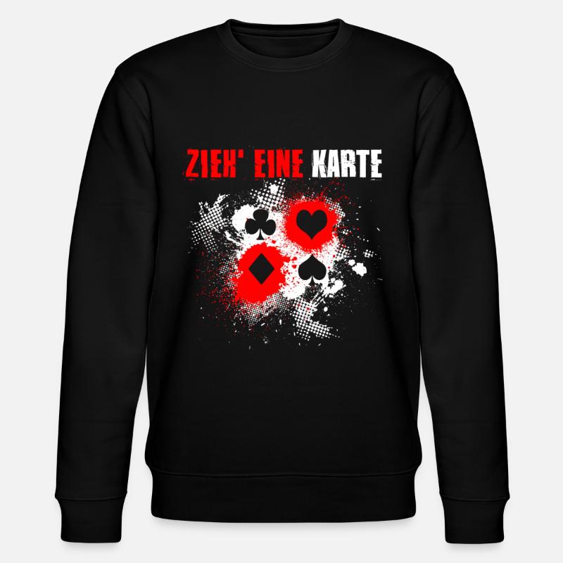 Magic Card Deck Wizard - Stanley/Stella CHANGER Unisex Organic Sweatshirt - black