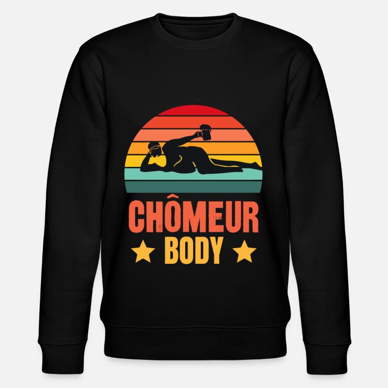chômeur body - Sweat bio CHANGER Stanley/Stella Unisexe - noir
