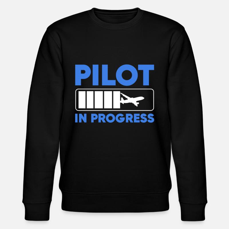 Pilote In Progress - Sweat bio CHANGER Stanley/Stella Unisexe - noir
