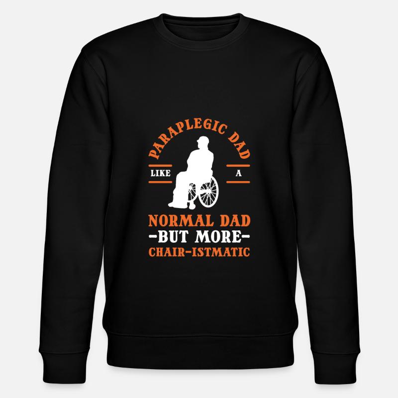 Amputierter Amputation Regierung körperlich - Stanley/Stella Unisex Bio-Sweatshirt CHANGER  - Schwarz