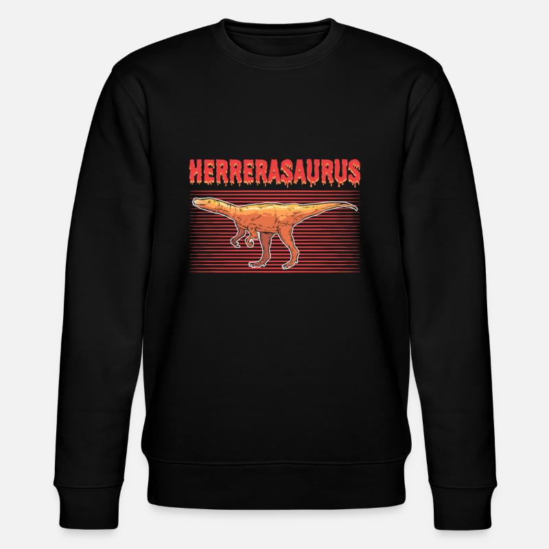 Herrerasaurus Dinosaur - Stanley/Stella Unisex Bio-Sweatshirt CHANGER  - Schwarz