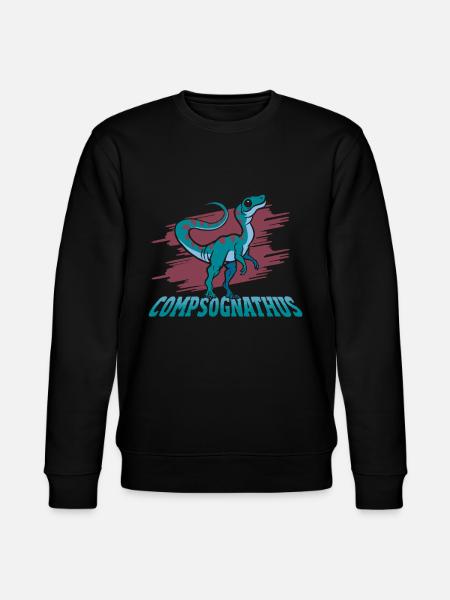 Compsognathus Dinosaur - Stanley/Stella Unisex Bio-Sweatshirt CHANGER  - Schwarz