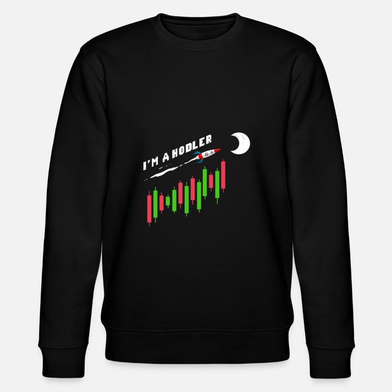 I'm A Hodler Cryptocurrency Crypto - Stanley/Stella Unisex Bio-Sweatshirt CHANGER  - Schwarz