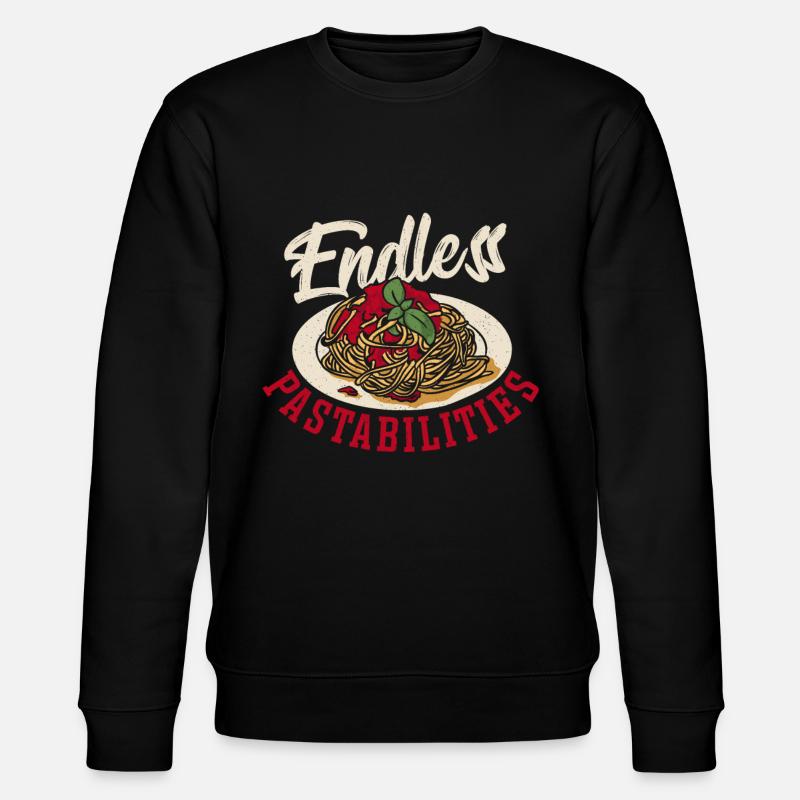 Endless Pastabilities Spaghetti Pasta Noodles - Stanley/Stella CHANGER Unisex Organic Sweatshirt - black