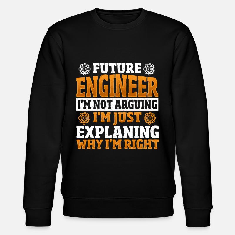 Future Engineer Mechanical Engineering Mechanical - Stanley/Stella Unisex Bio-Sweatshirt CHANGER - Schwarz